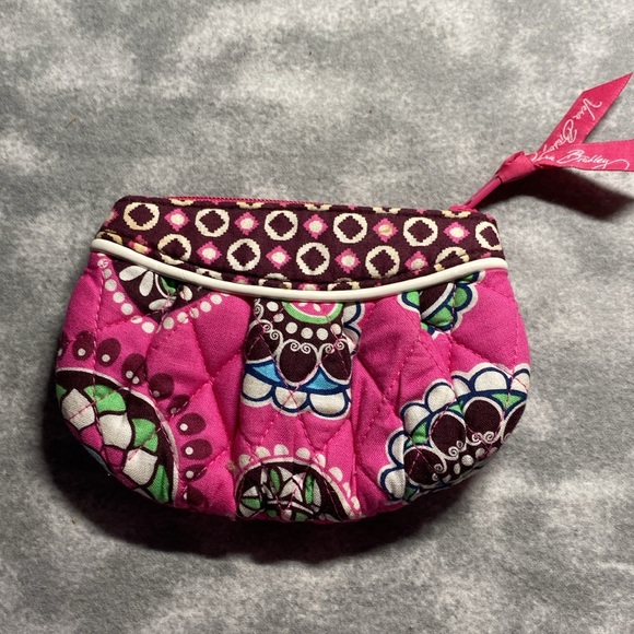 Vera Bradley Pink Cupcakes Spring 2009 Zip-Closure Coin Purse EUC - Picture 2 of 5